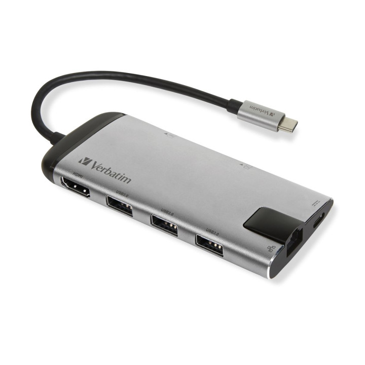 VERBATIM USB-C MULTIPORT HUB USB 3.1 U 3.0X3HDMICARDRJ45